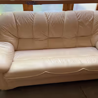 диван кожаный и 2 кресла- 90000₽